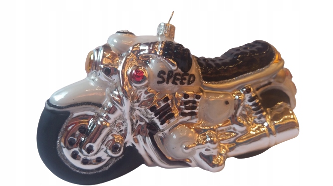 

Bombki Choinkowe Szklane Motor 16x8 cm