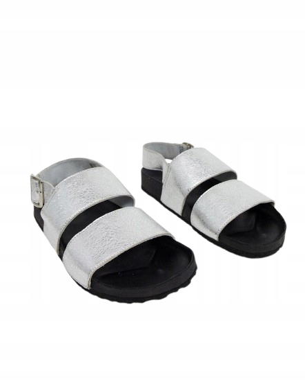 Pánské Nízké Klasické Stříbrné Sandály 39 Zau