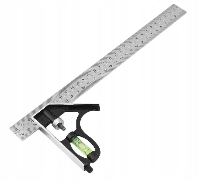 

Kątownik Stolarski Z Poziomica Rysikiem 300mm