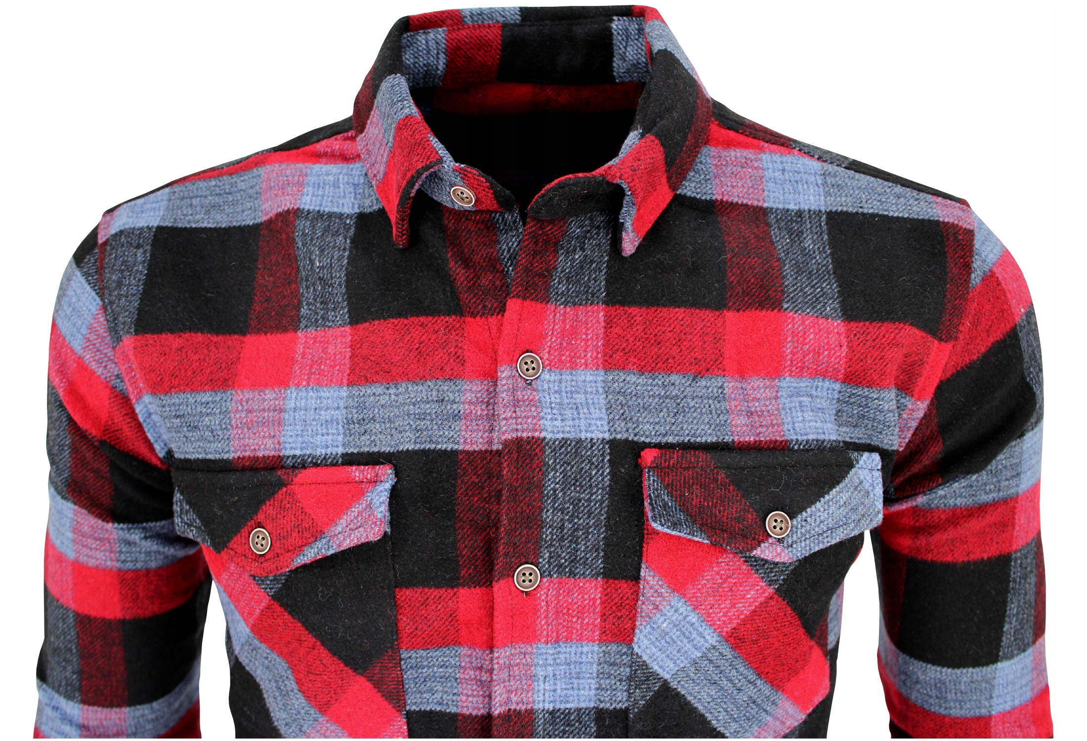 

Ciepła gruba koszula bawełniana flanelowa 858 3XL