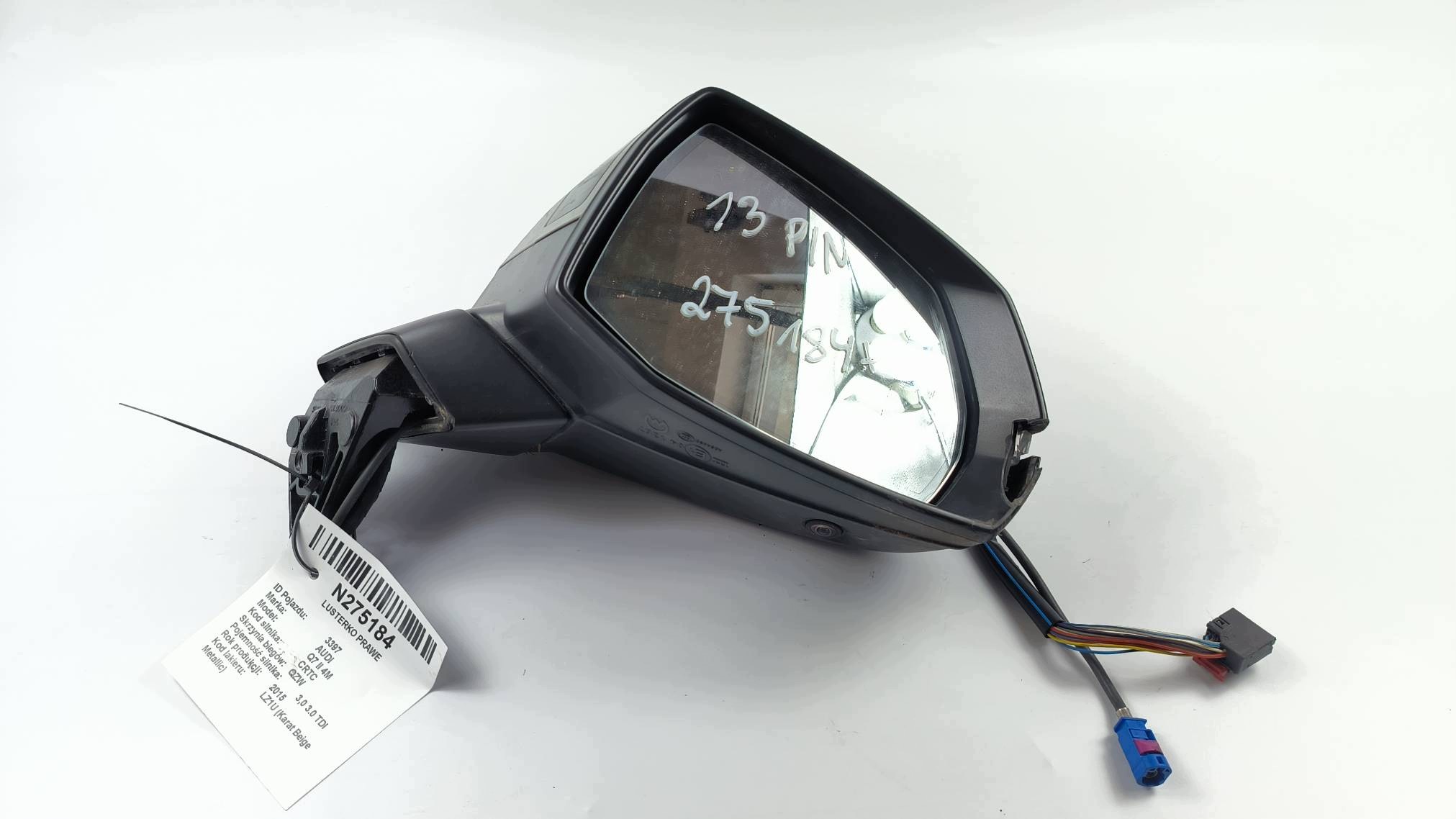mirror right PIN 13 AUDI Q7 II 4M