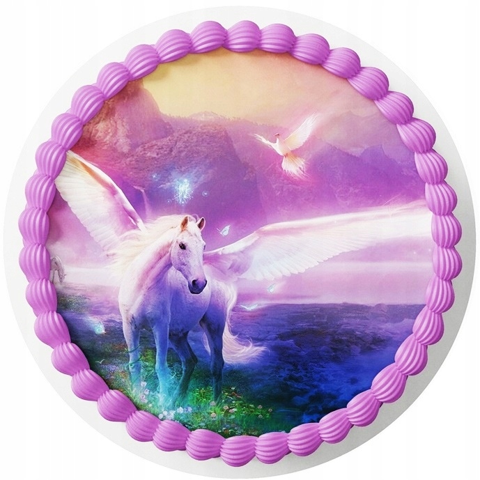 UNICORN Jednorożec opłatek na tort DUŻY WYBÓR