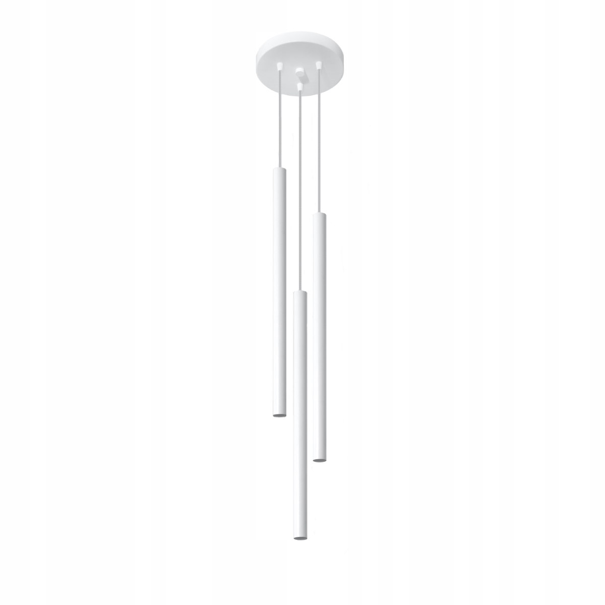 Stropná lampa Závesná tuba 3x G9 Zwis Tubularna Biela Pastelo Sollux