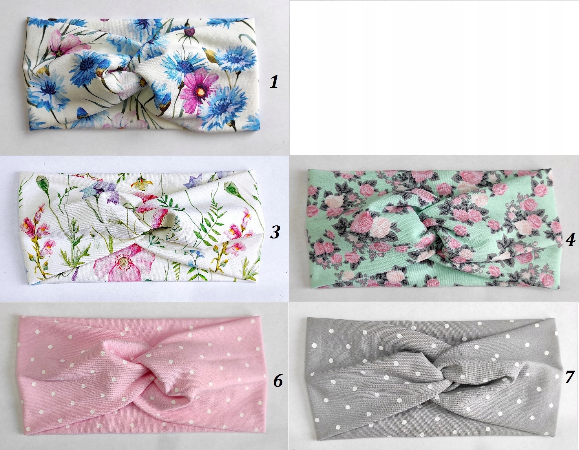 Bawełniana opaska PRZEPLATANA 3+1 GRATIS WZORY Marka inna