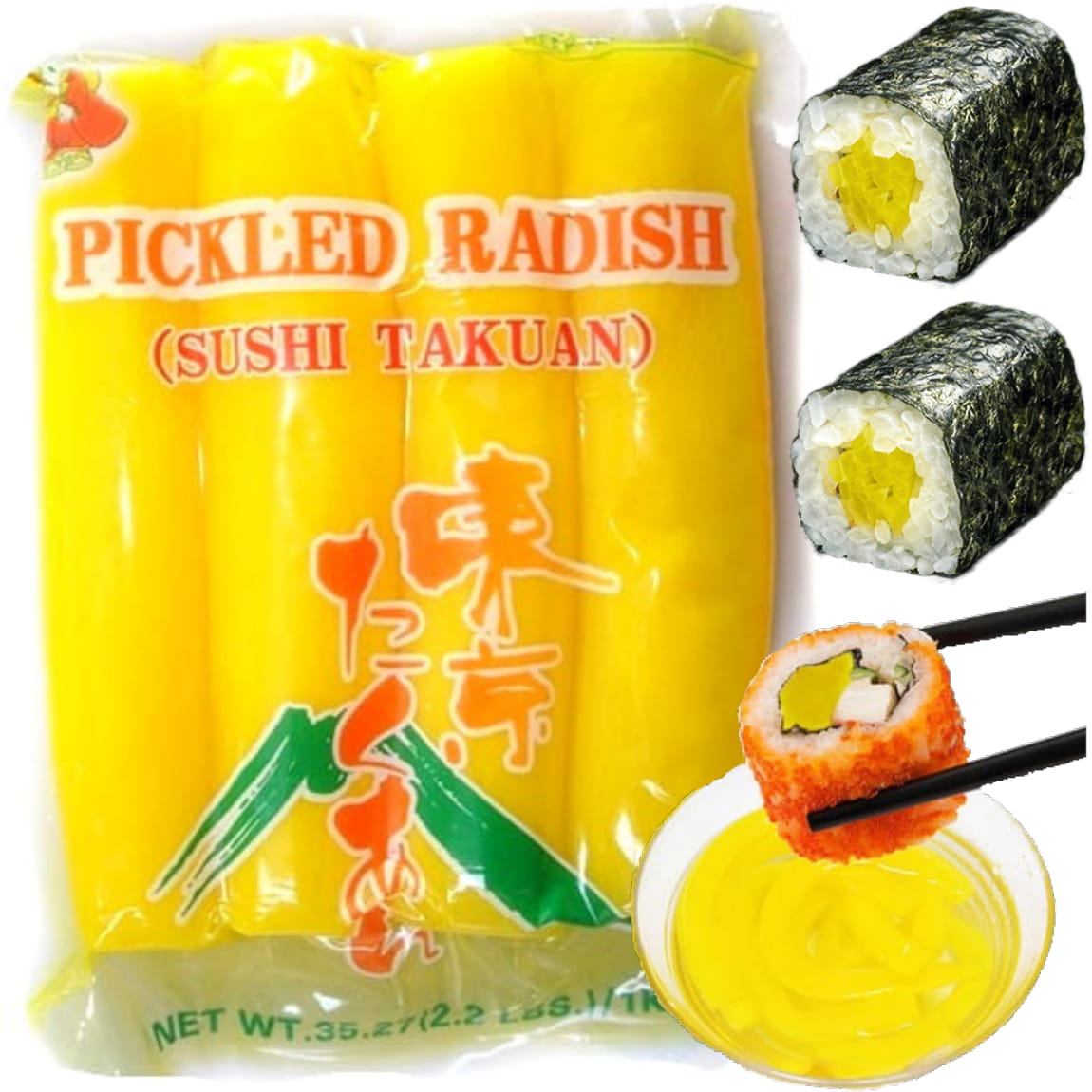 

Żółta Rzodkiew Do Sushi Oshinko Takuan Daikon 1 Kg