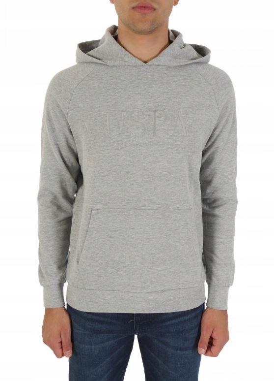 U.s. Polo Assn. Šedá Melírovaná Mikina (2XL)