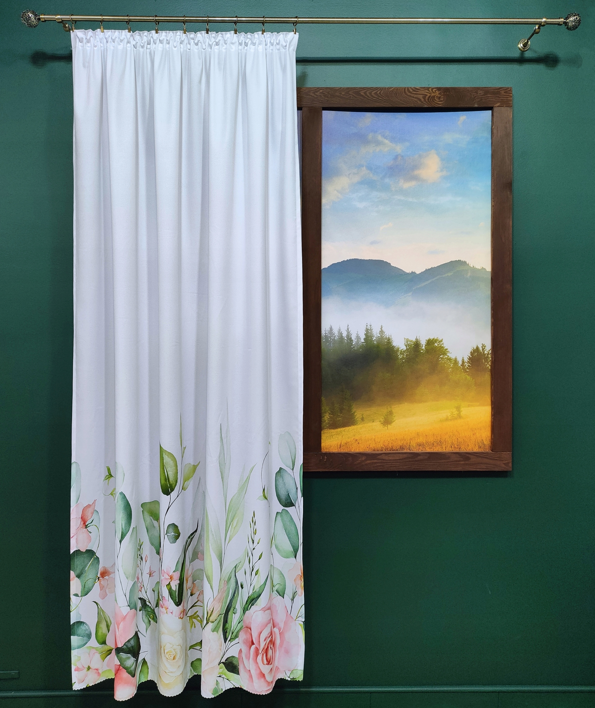 ZASŁONA GOTOWA DRUKOWANA POLIESTER 140x210 Marka inna marka