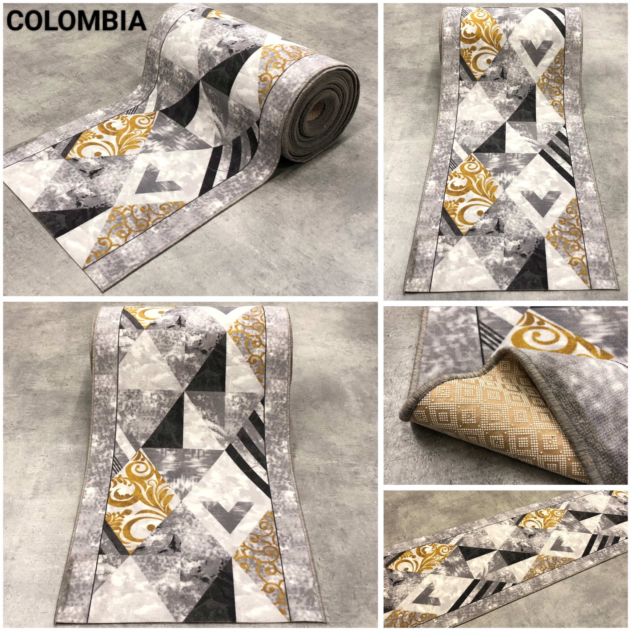 NOWOCZESNY PODGUMOWANY CHODNIK 100cm MIX WZORÓW Długość 10 cm