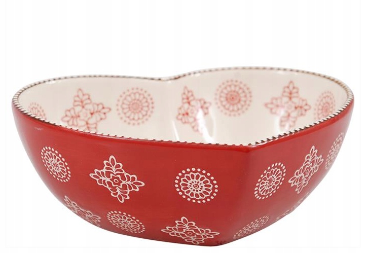 

Miska Serce 19 cm Czerwona Seria Świąteczna
