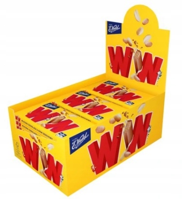 24x 47g Wedel Ww Original baton wafelek w mlecznej czekoladzie Karton