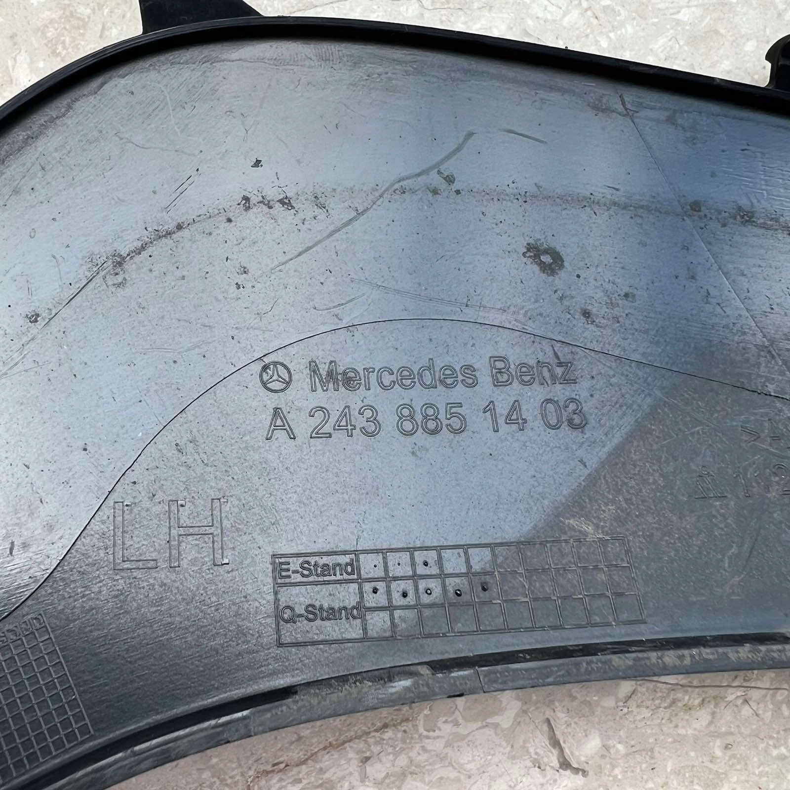 MERCEDES-BENZ EQA H243 front bumper left SPOILER BOCZNY A2438851403