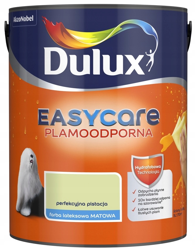 Farba Dulux Easy Care- perfekcyjna pistacja, 5l-Zdjęcie-0