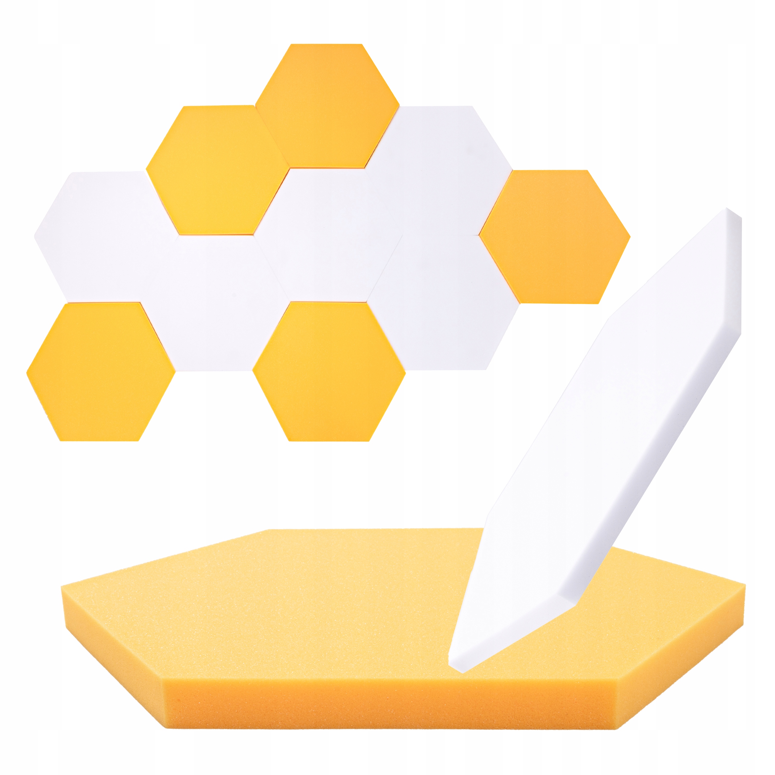 Heksagony tlmiace odrazy zvuku Akustické Panely, moderný tvar