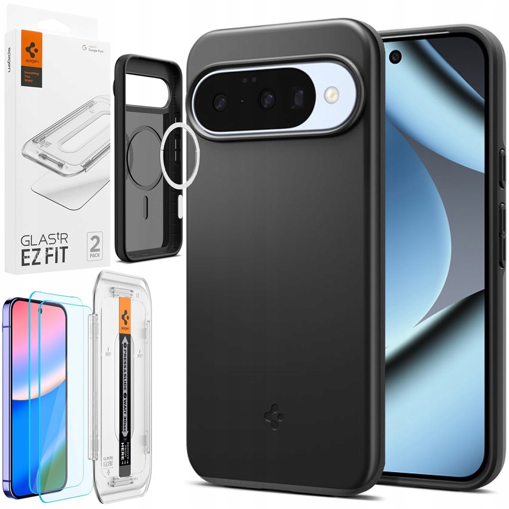 Set Spigen Pouzdro Thin Fit PixelSnap 2x Sklo pro Google Pixel 10 /10 Pro