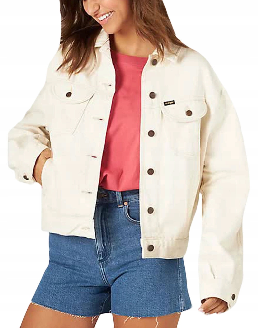 Dámská bunda Wrangler Western Jacket Natural W427XZ42J S