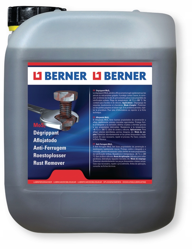 Odhrdzavovač MoS2 5L Berner