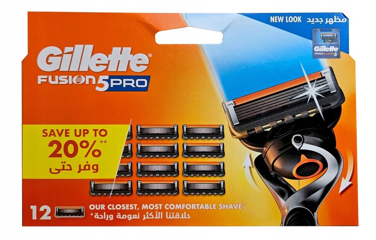 Gillette Fusion5 Pro vyměnitelné břity pro holicí strojek 12 Ks