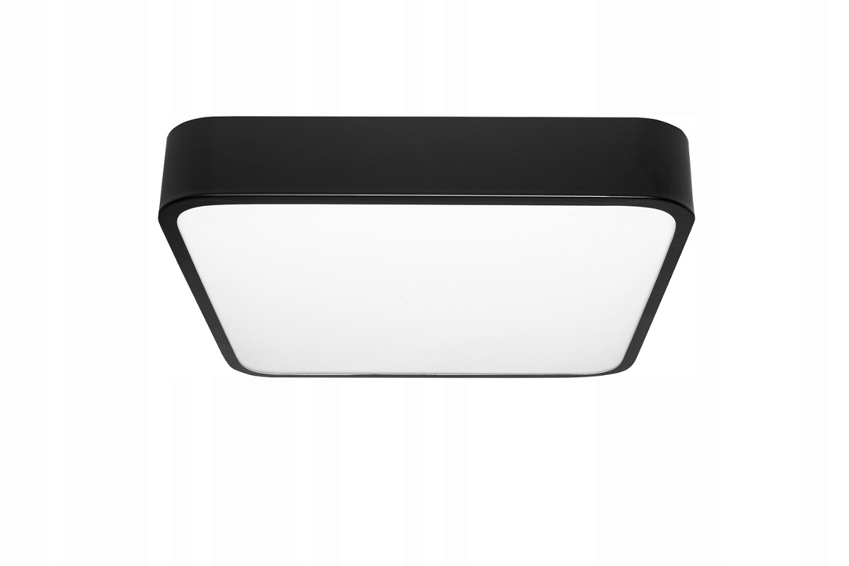 

Kwadratowy plafon Hollywood 24W czarny Led stół