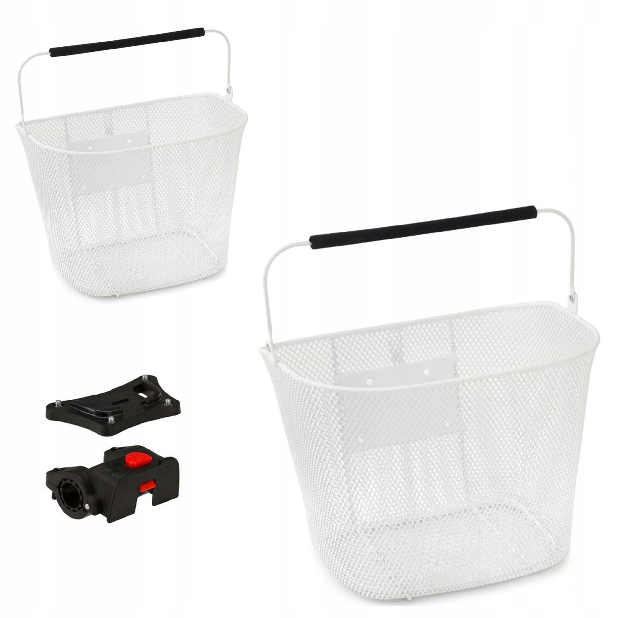 KOSZ ROWEROWY PRZEDNI DRUCIANY LE GRAND DAISY BK Biały