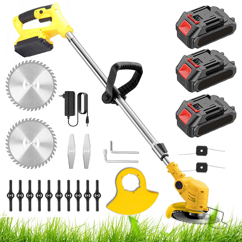Podkaszarka Akumulatorowa Elektryczna Kosa Wykaszarka Do Trawy Z 3BATERIE