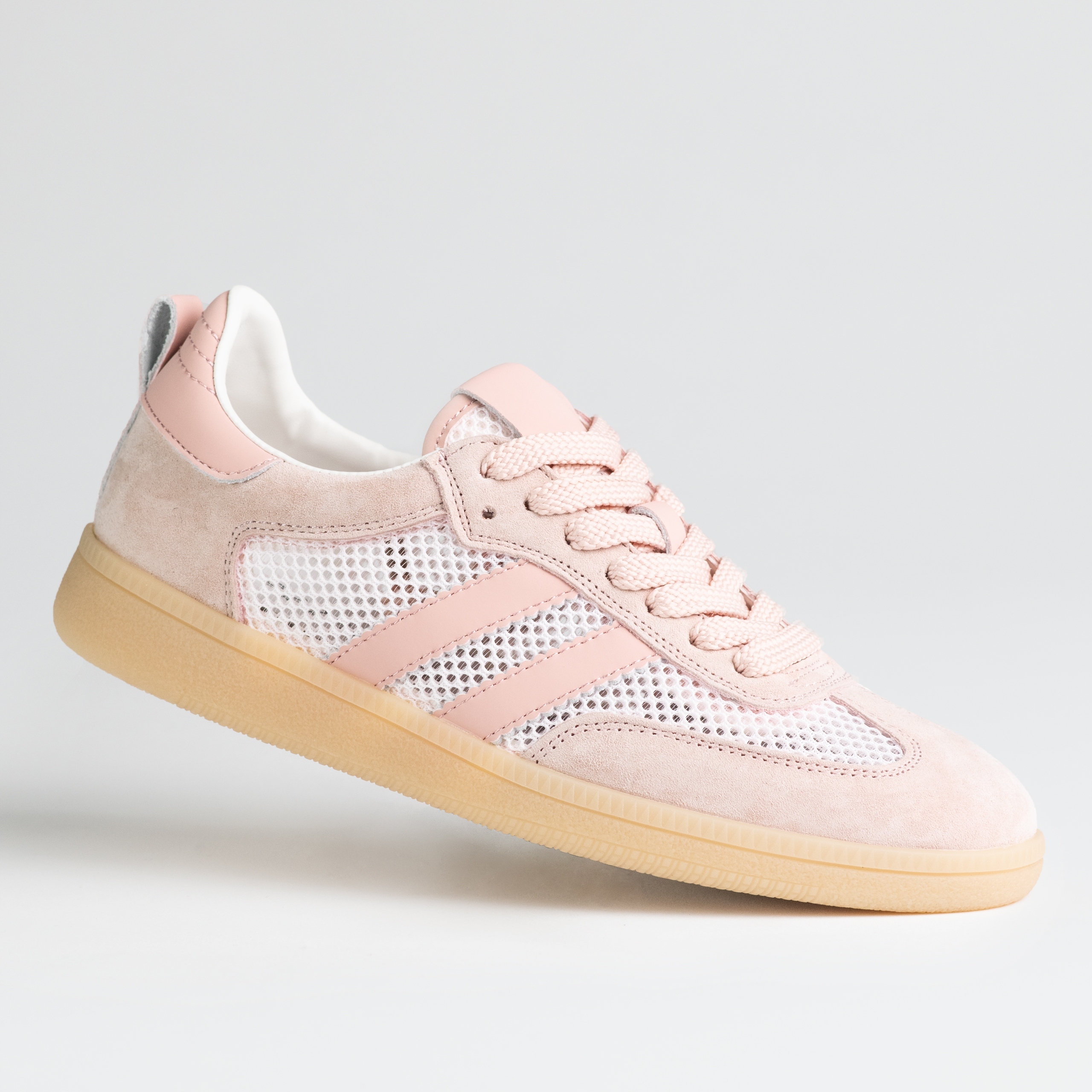 Sportowe damskie obuwie skóra naturalna Goodin SZ--045 róż siatka lekkie 41