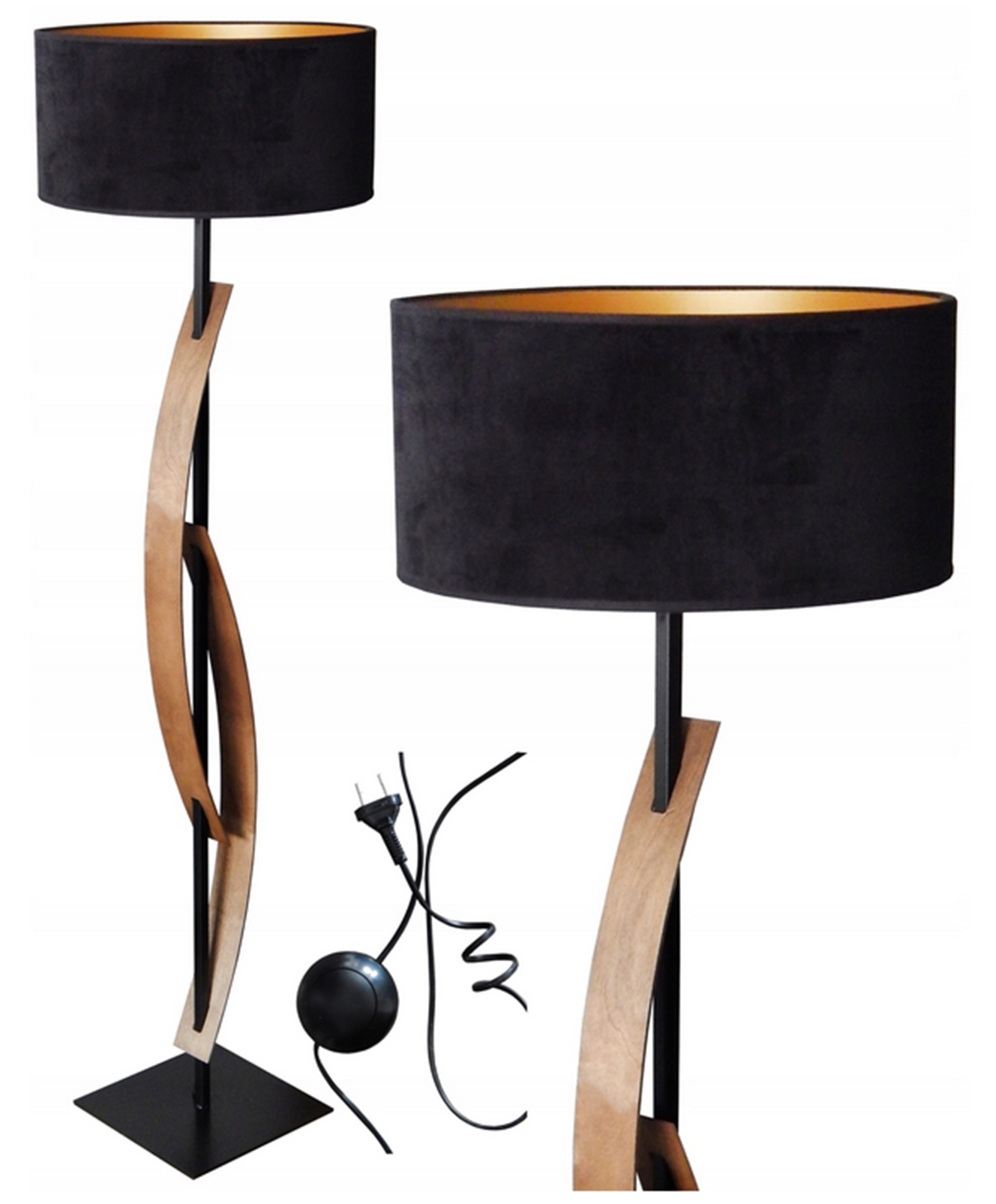 Lampa Podłogowa Do Salonu Pokoju Sypialni Stojąca Led Abażur Ozdobna