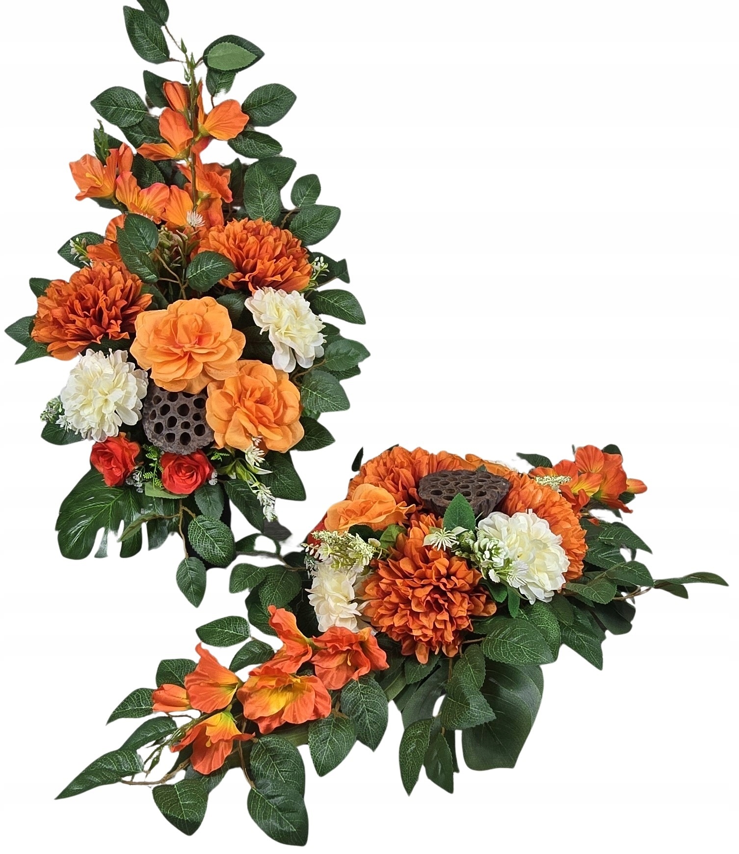 KOMPLET STROIK NA CMENTARZ BUKIET GRÓB KOMPOZYCJA NAGROBNA WSZYSTKICH ŚWIĘT