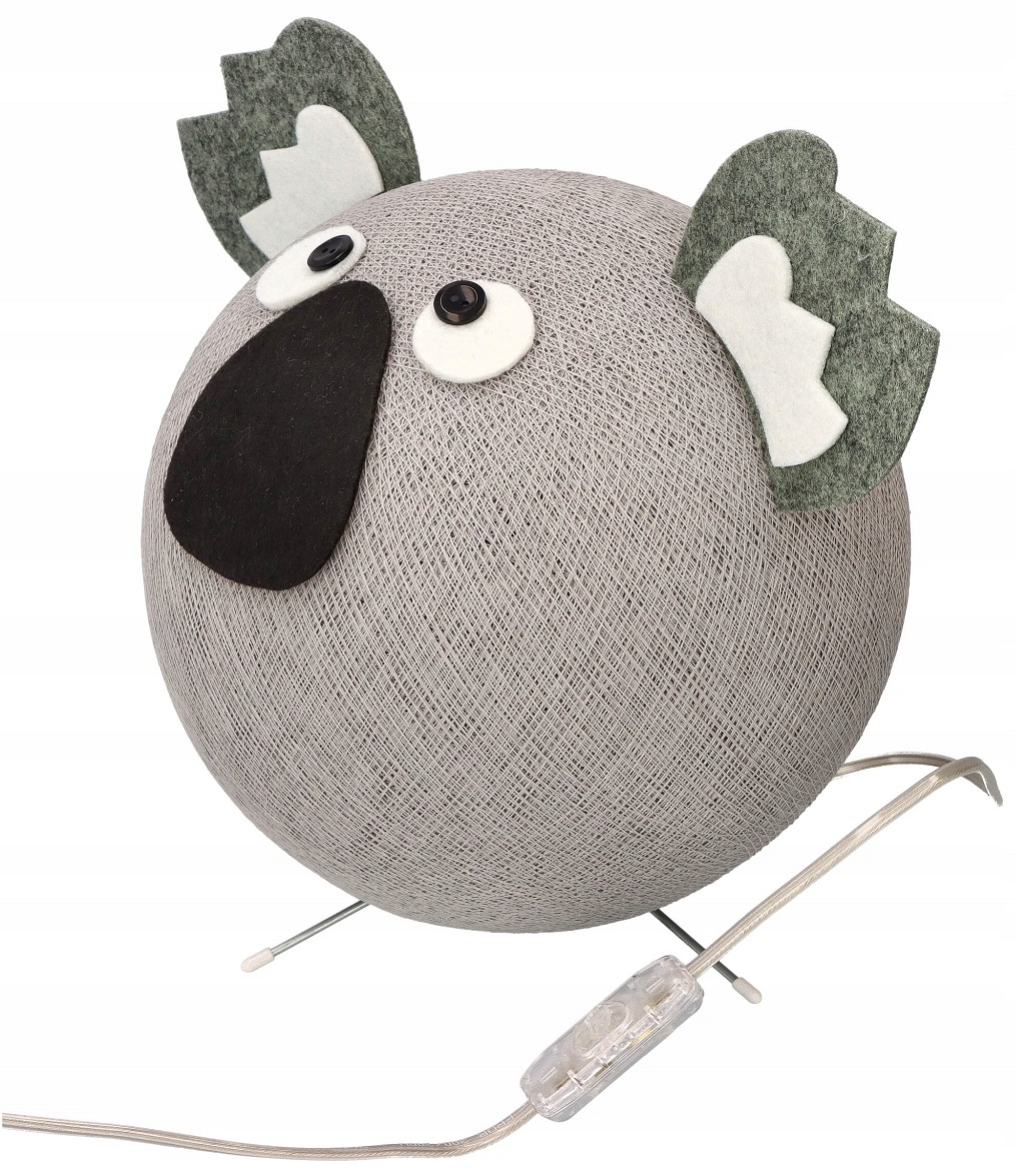 Ręcznie robiona Lampka nocna Do pokoju Koala Cotton Balls Włoska lampa Płeć chłopcy dziewczynki unisex