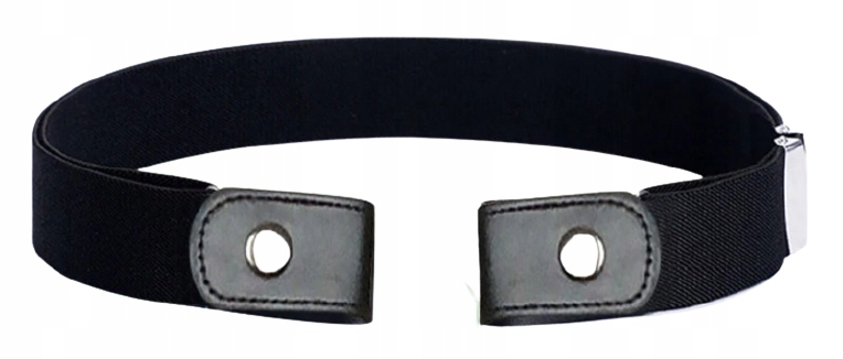 

Pasek Bez Klamry Czarny Guma Elastyczny 45-110 CM