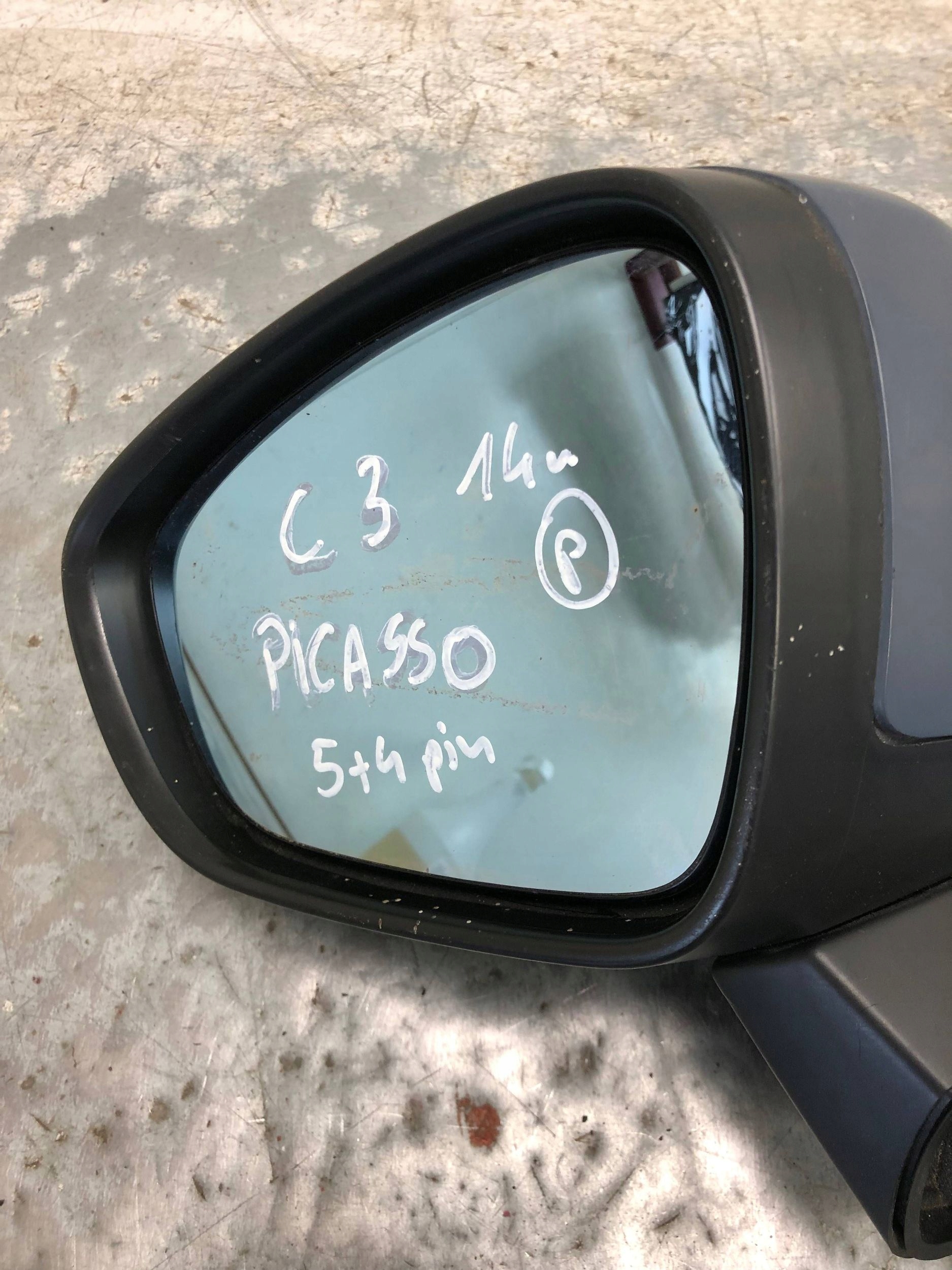 mirror left 5+4 PIN CITROEN C3 PICASSO