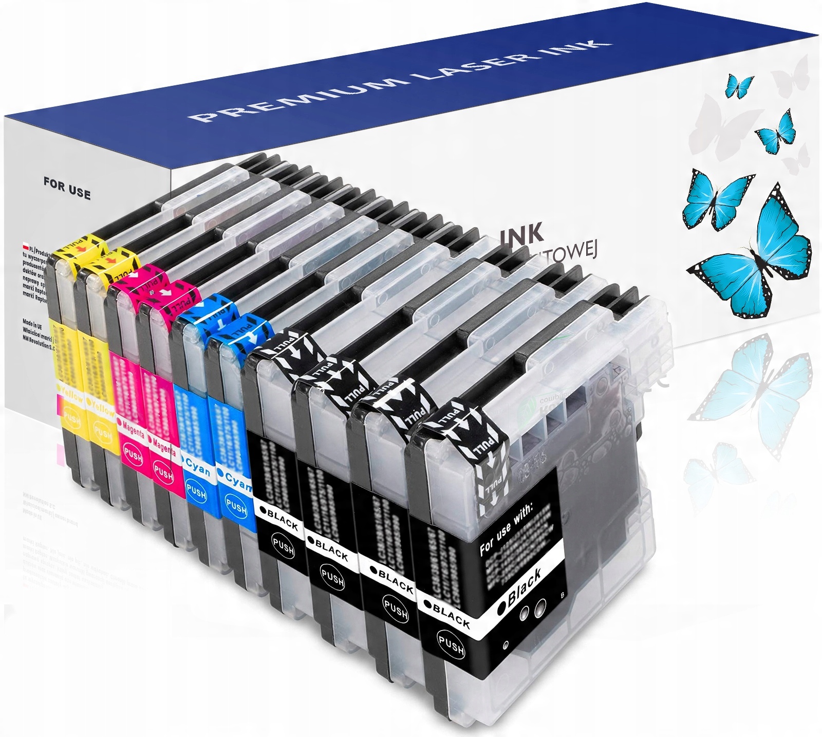 

10x Tusze Do LC985 J125 J315W J220 J415 J515 J140W