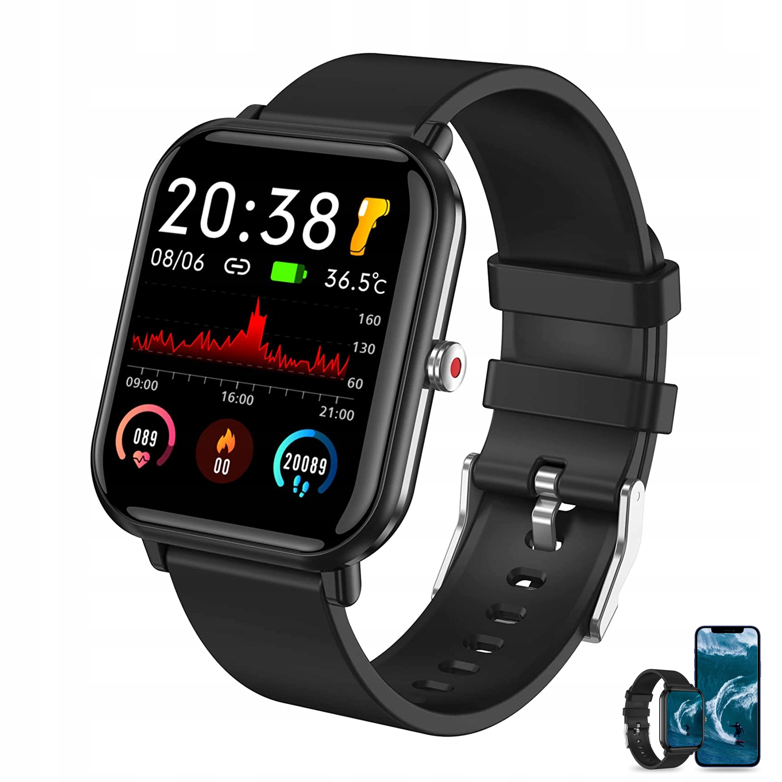 

Smartwatch Zegarek Sportem Bluerooth 5.0