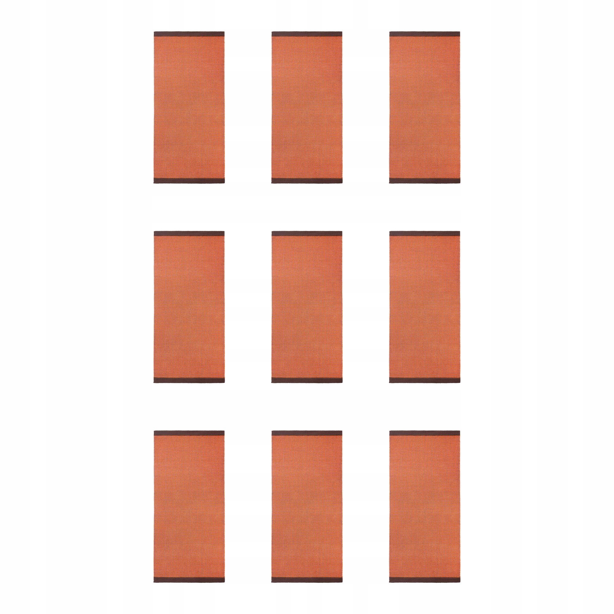 9 ks Koberec 80x150 cm Oranžovo-růžový Vagomrade