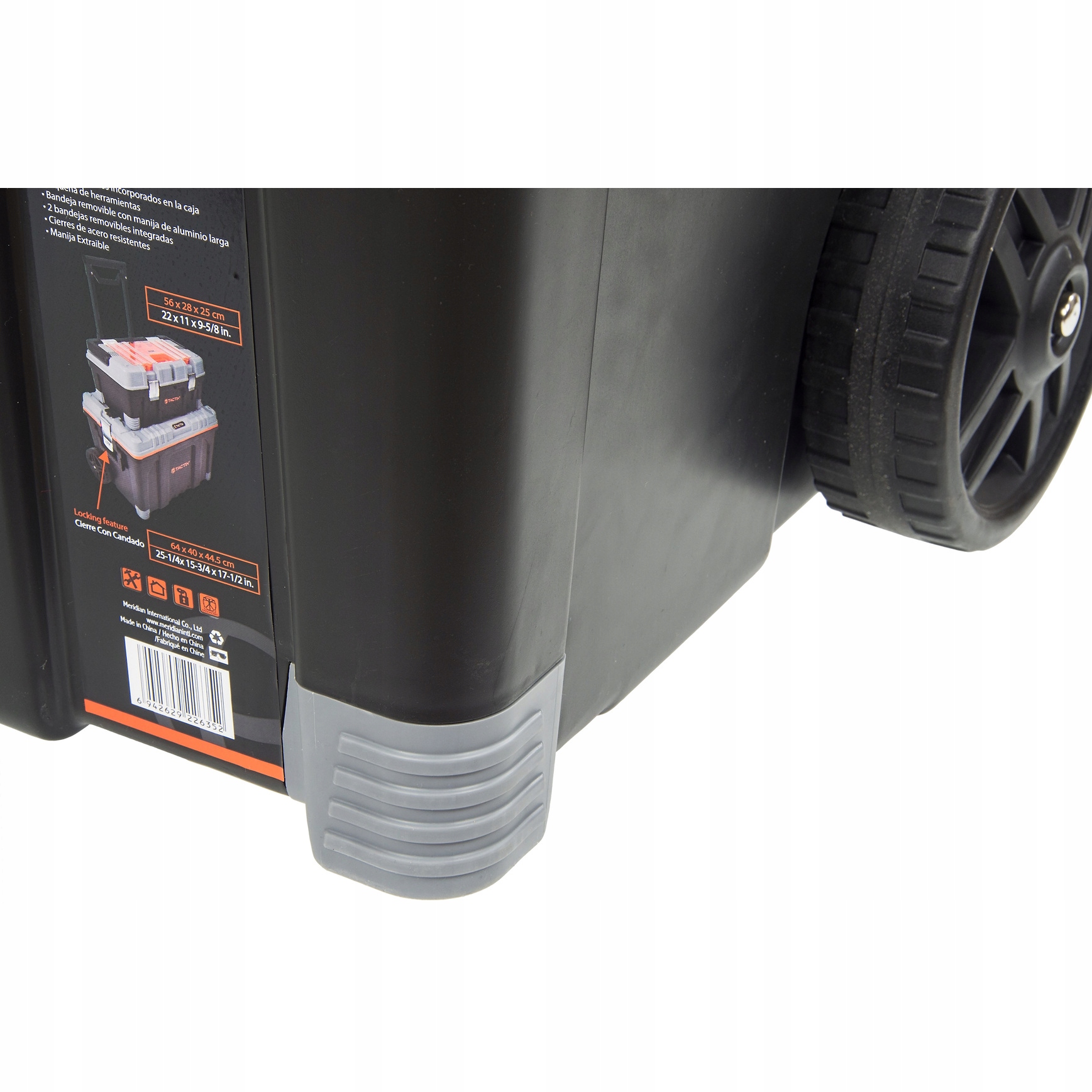 Skrzynka narzędziowa profesjonalna 2w1 DUŻA 68cm 25" MOBILNA -TACTIX Rodzaj skrzynka na kółkach