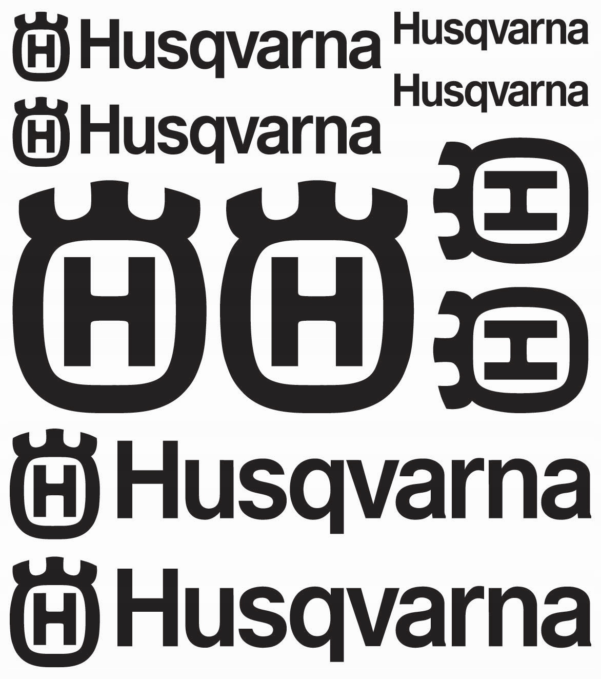 

Naklejki Husqvarna Zestaw XL Różne