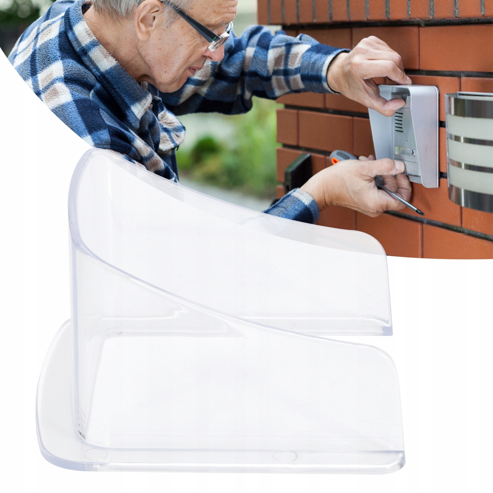 DASZEK OCHRONNY DO DZWONKA OSŁONA PRZYCISKU DOM Rodzaj trójkąty