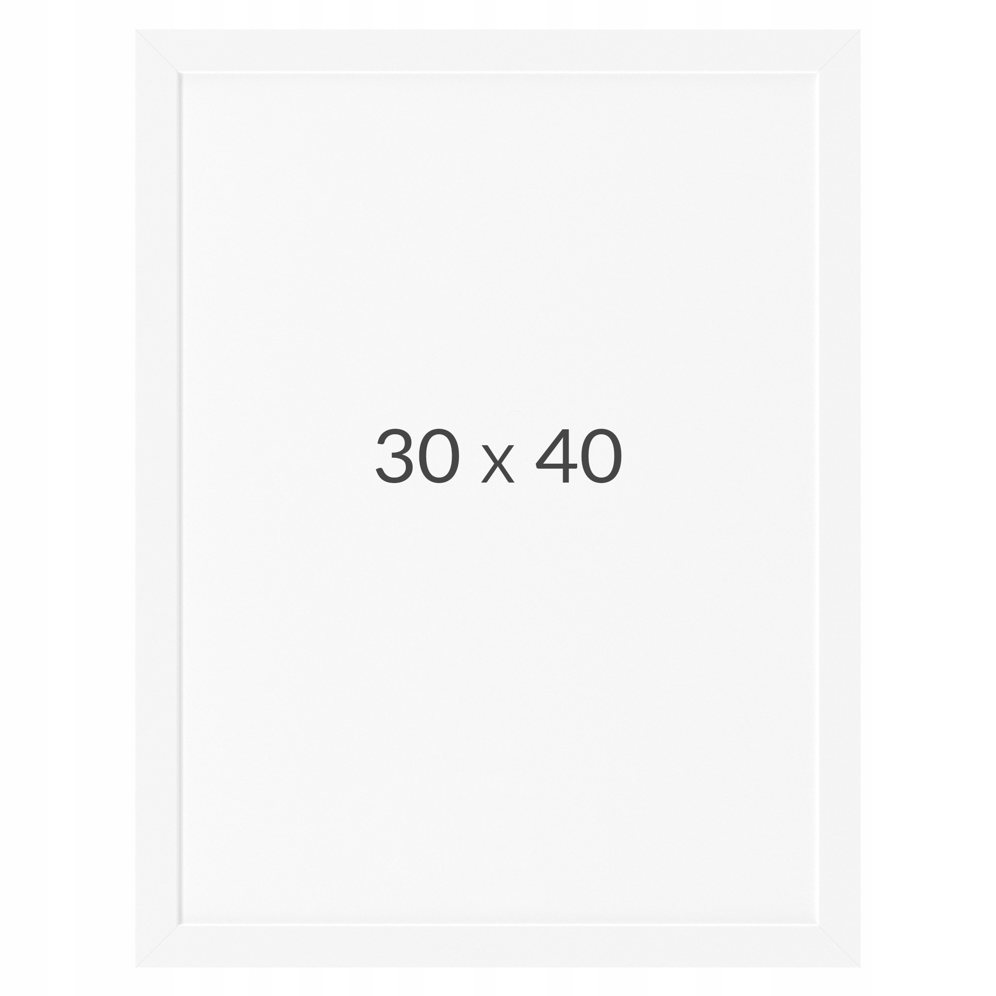 

Ramka Drewniana Biała 30X40 40X30 CM
