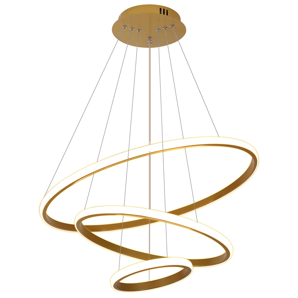 Závěsné Led Svítidlo Lustro Zlaté Kreativní Do Obývacího Pokoje 3000K/4500K/6500K 36W