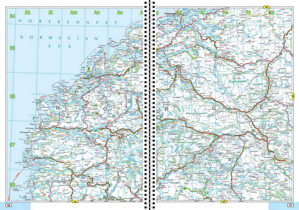 EUROPA 2023 ATLAS SAMOCHODOWY DROGOWY NA SPIRALI FALK Okładka miękka