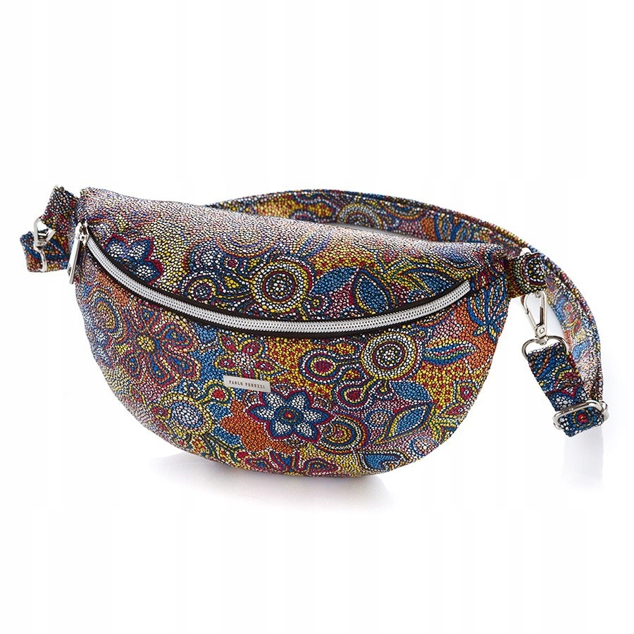 STYLOWA SASZETKA NERKA DAMSKA MODNY DESIGN SKÓRA Szerokość produktu 28 cm