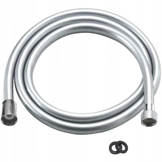 Wąż prysznicowy Bezskrętny Silver PVC 150cm AKCES