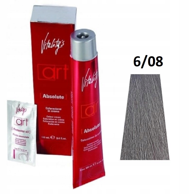

Profesjonalna farba do włosów Vitalitys 6/08