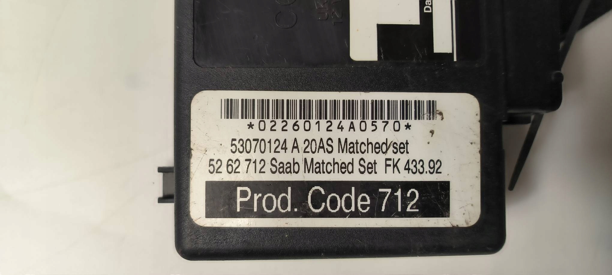 Unité commande confort 53070122B SAAB 93