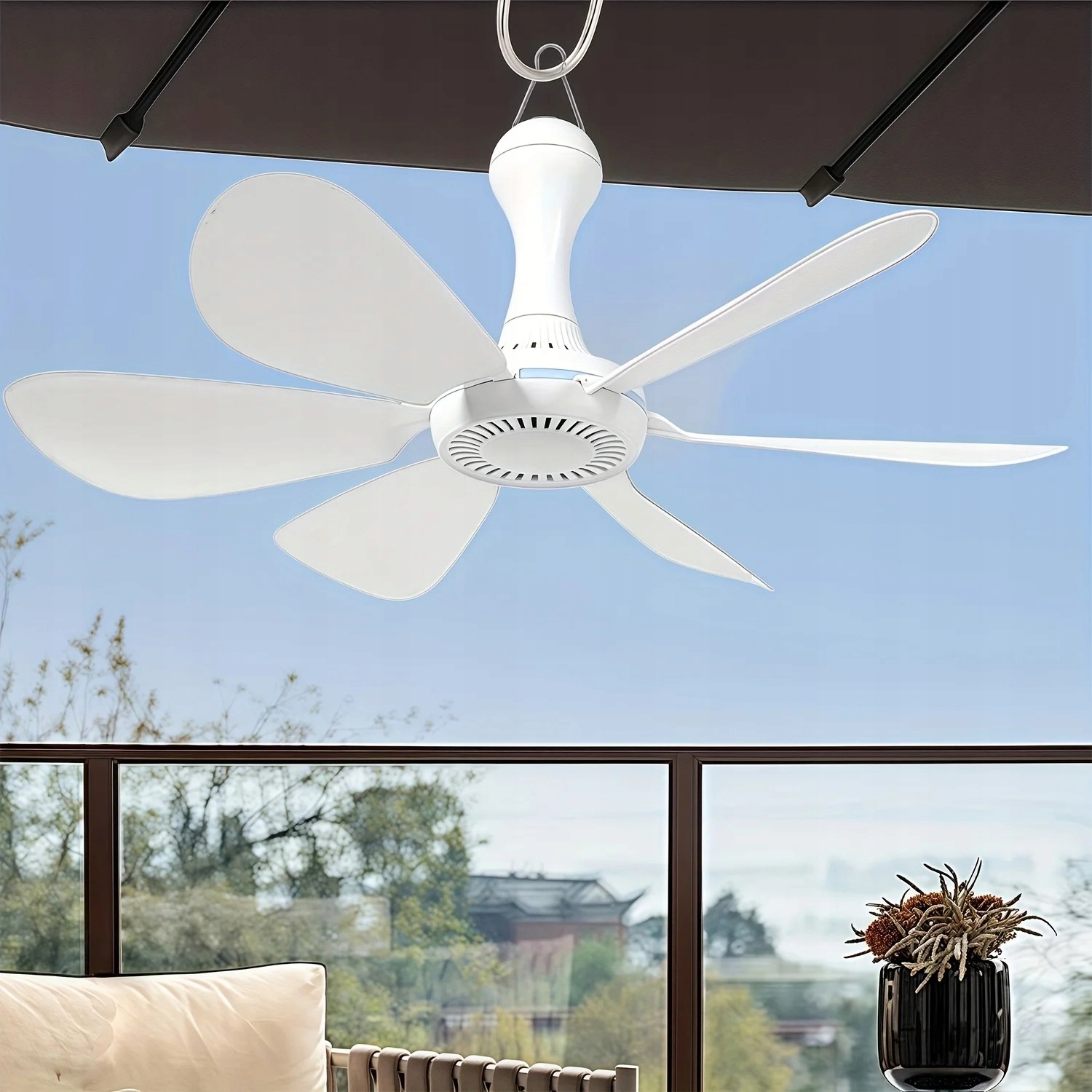 Usb stropní větráček závěsný mini ventilátor pro kolejovou moskytiéru 5V