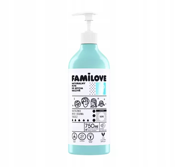 2X Familove přírodní prostředek na mytí nádobí 750 ml