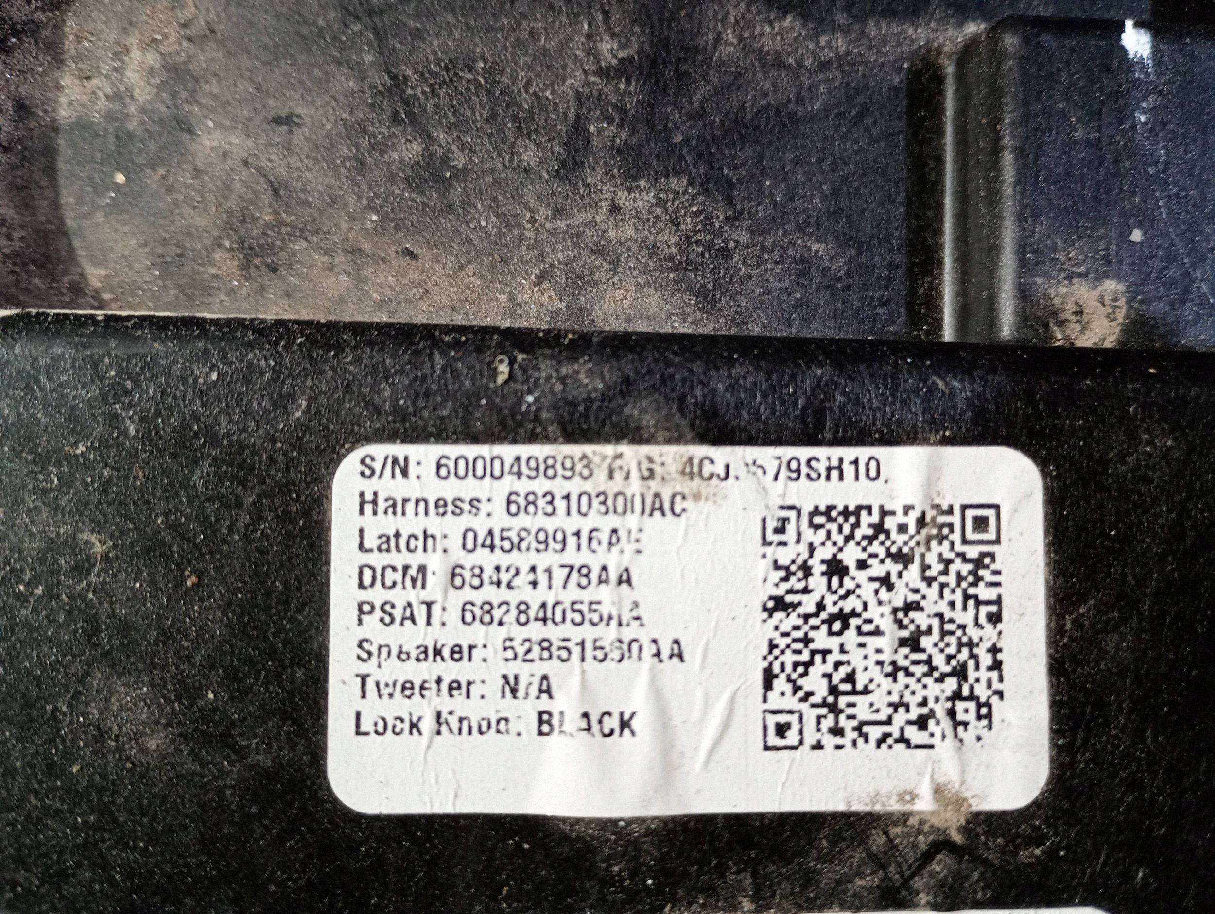 side door window regulator mechanism right front Dodge RAM 1500 2019