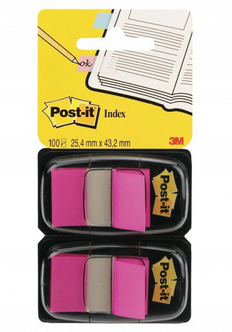 

Zakładki indeksujące Post-it 25x43mm 2x50szt róż