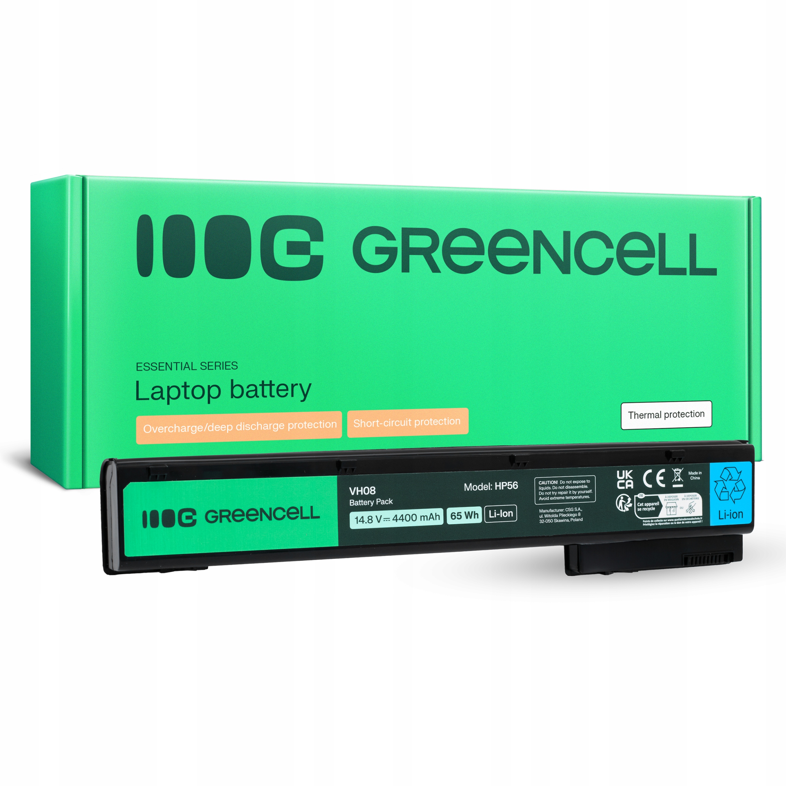 Bateria VH08 VH08XL 632425-001 do Hp EliteBook 8560w 8570w 8760w 8770w