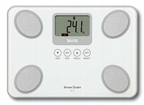 TANITA BC-731 Kompaktowa Waga Analizująca Ciało LCD 10 Pomiarów Biała — miniatura 2
