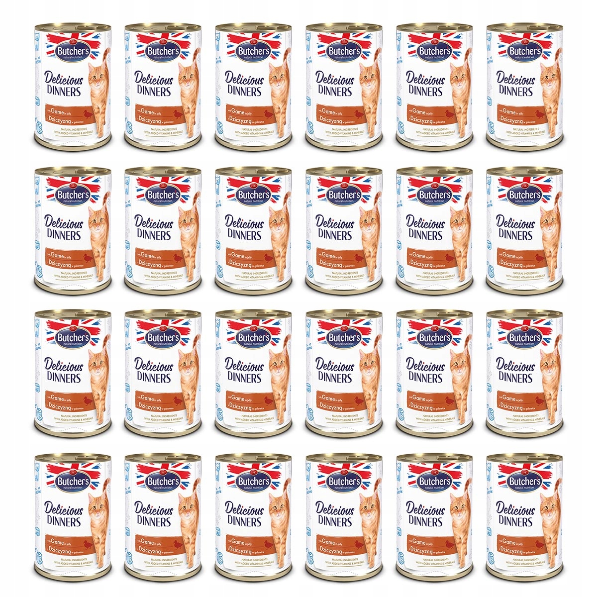 Karma mokra dla kota Butchers Delicious Dinners dziczyzna 24x400g